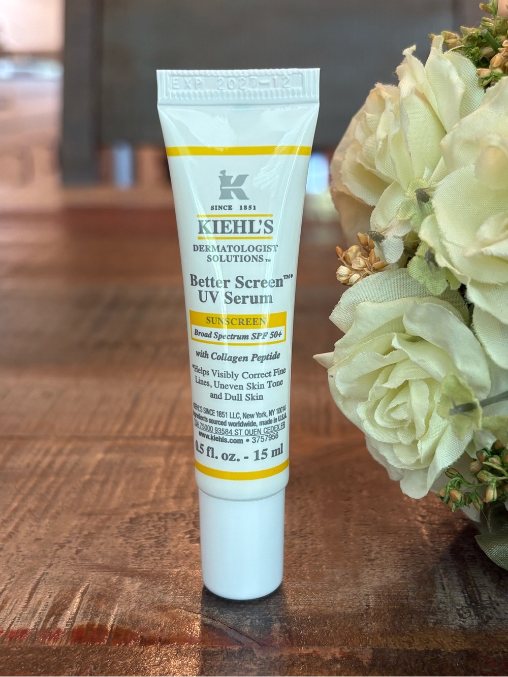 NEW Kiehl's BETTER SCREEN UV Serum SPF 50 Facial Sunscreen with COLLAGEN PEPTIDE